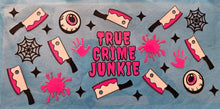 Load image into Gallery viewer, True Crime Junkie PINK Libbey Can